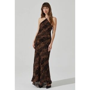 ASTR | Briotte Velvet Burnout Maxi Dress